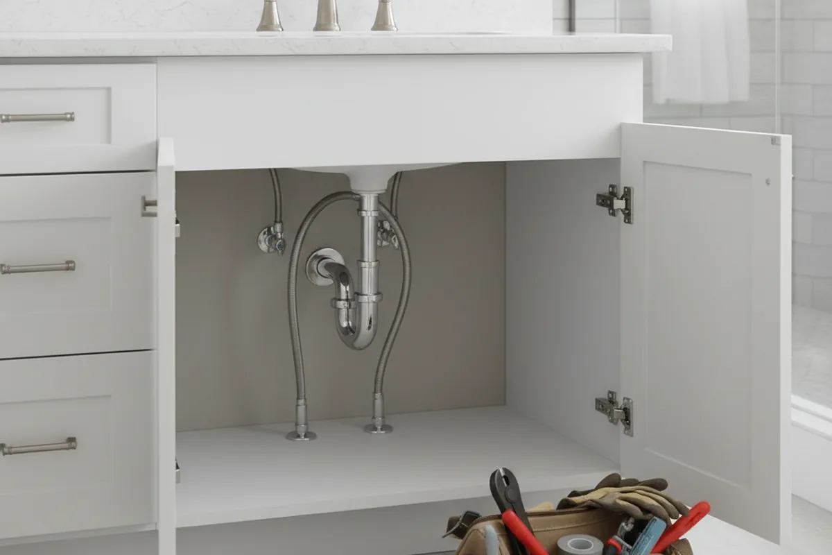 Finished fixture set after Gas Line Repair in Parkersburg